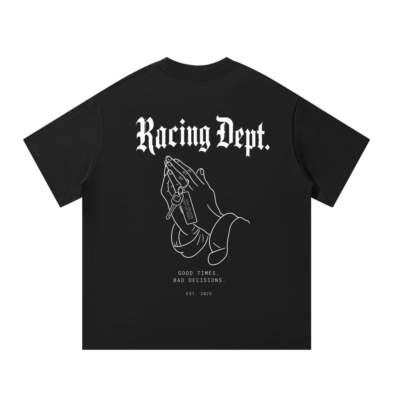 "TILL DEATH DO US PART." Oversized T-Shirt