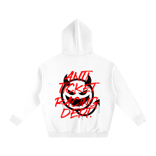ANTI TICKET (WHITE) OVERSIZED HOODIE
