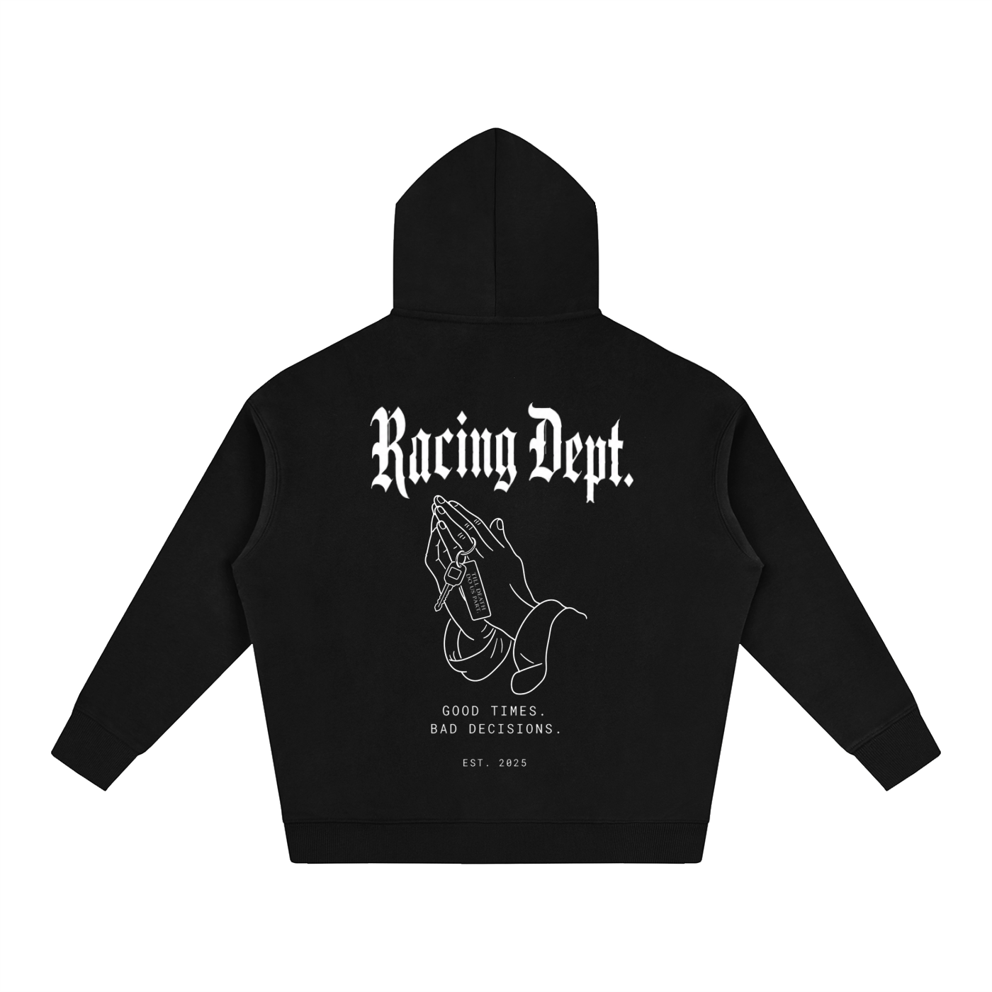 "TILL DEATH DO US PART" oversized hoodie
